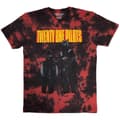 Pikkukuva 1 / 4: Twenty One Pilots - Standing Bar Uni Red Dip-Dye T-Shirt