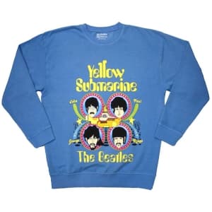 Beatles - Ysm Heads In Circles Blue Sweatshirt XL