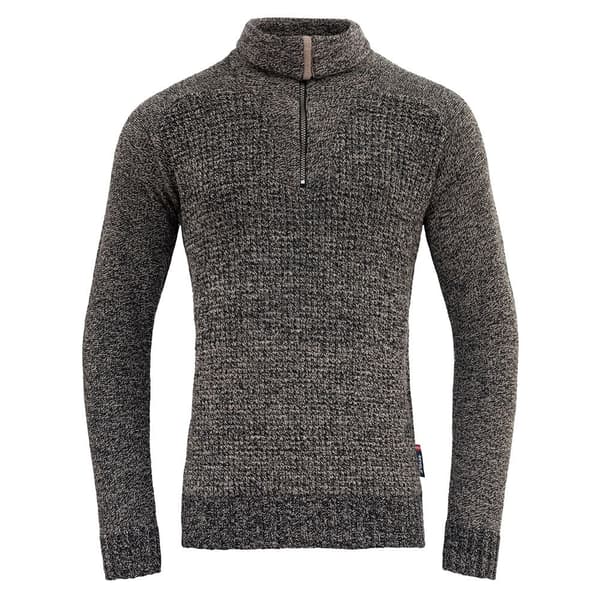 Devold Of Norway Bispen Wool Halv Lynlås Langærmet T-shirt Grå S Mand