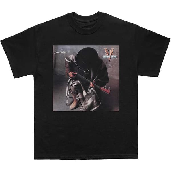 Stevie Ray Vaughan Unisex T-Shirt: In Step Album (Large)