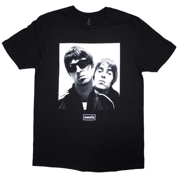 Oasis Unisex T-Shirt: Noel & Liam Square Photo (Medium)