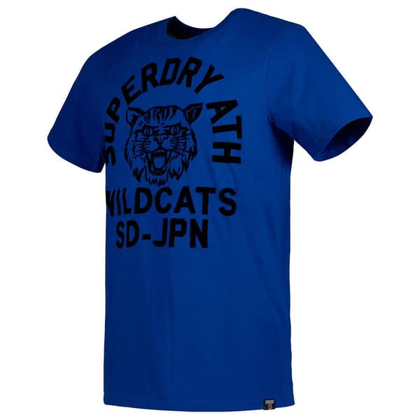 Superdry Track & Field Ath Graphic T-shirt Med Korta ärmar Blå L Man