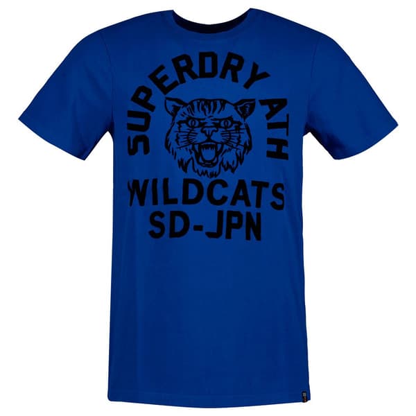 Superdry Track & Field Ath Graphic T-shirt Med Korta ärmar Blå L Man