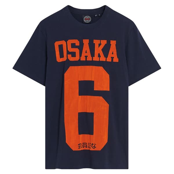 Superdry Osaka Graphic T-shirt Med Korta ärmar Blå M Man