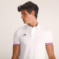 Miniatyrbillede 5 af 5: Le Coq Sportif Presentation Tri Nº1 Kortærmet Polo Hvid 2XL Mand