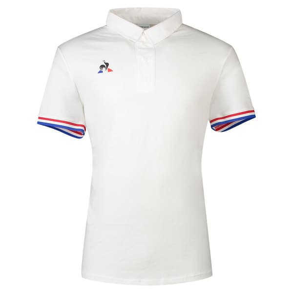 Le Coq Sportif Presentation Tri Nº1 Kortærmet Polo Hvid 2XL Mand