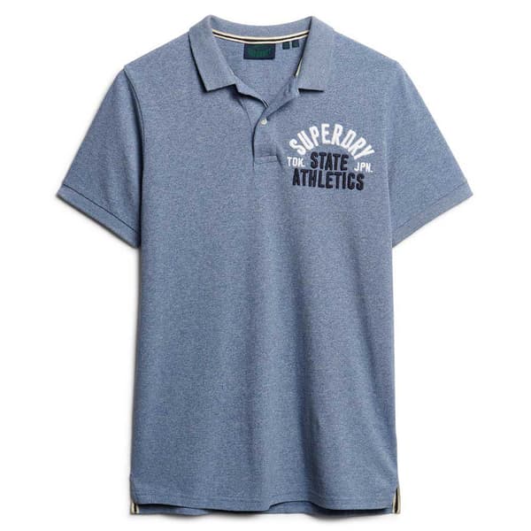 Superdry Vintage Superstate Lyhythihainen Pikeepaita Sininen S Mies