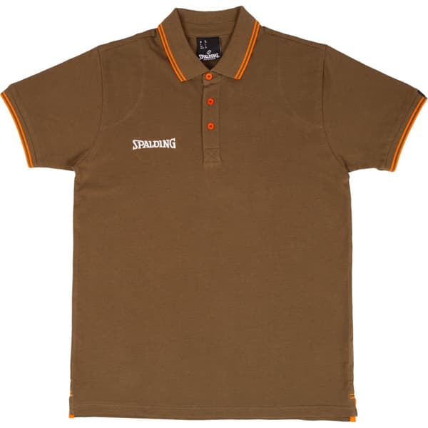 Spalding Essential Kortärmad Polotröja Brun 3XL Man