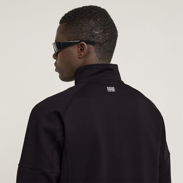 G-star Sporty Through Tweeter T-shirt Med Lange ærmer Sort M Mand