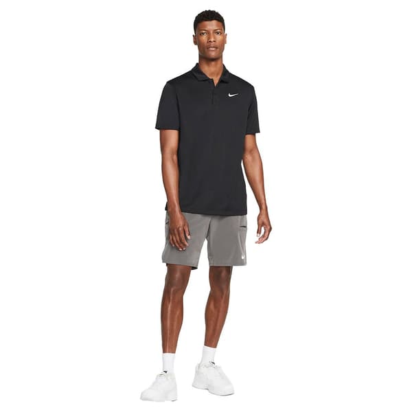 Nike Court Dri Fit Solid Lyhythihainen Pikeepaita Musta S Mies