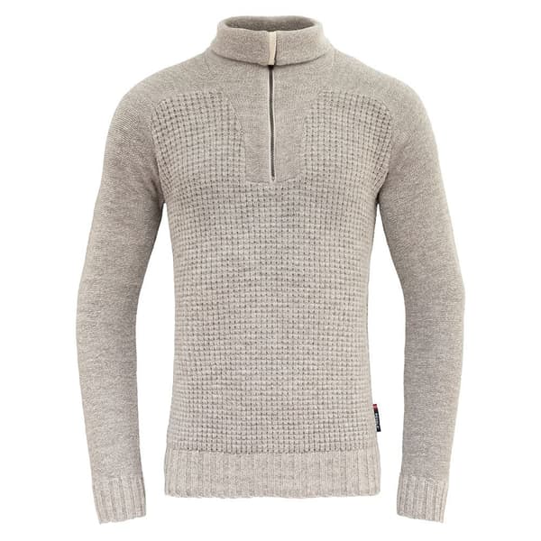 Devold Of Norway Bispen Wool Halv Lynlås Langærmet T-shirt Grå M Mand
