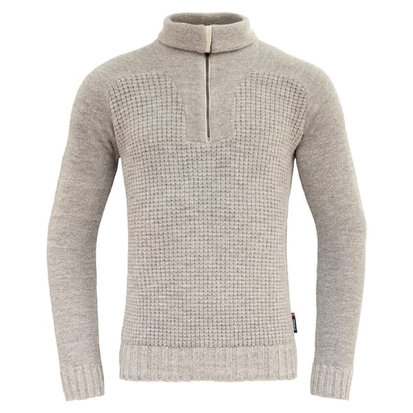Devold Of Norway Bispen Wool Halv Lynlås Langærmet T-shirt Grå M Mand