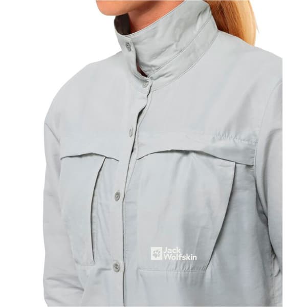 Jack Wolfskin Barrier Skjorta Med Långa ärmar Grå M Kvinna