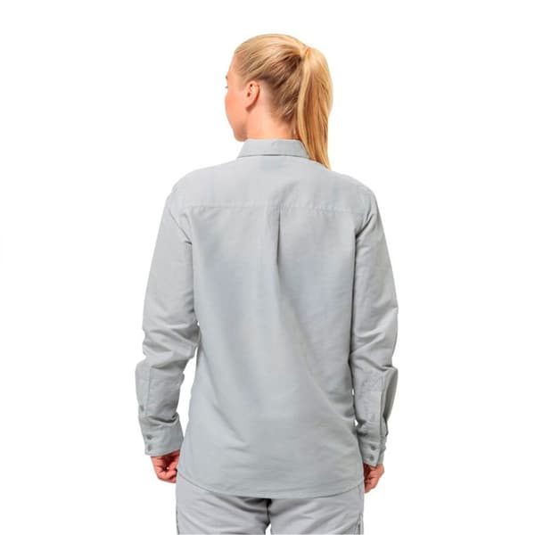 Jack Wolfskin Barrier Skjorta Med Långa ärmar Grå M Kvinna