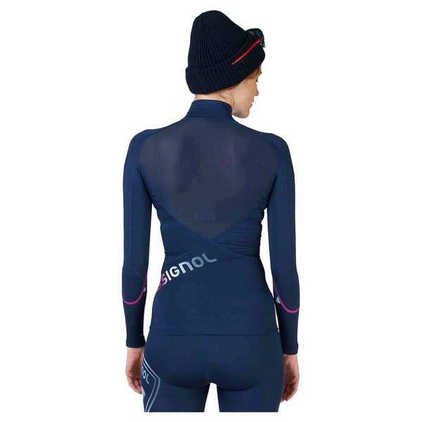 Rossignol Infini Compression Race Halv Lynlås Langærmet T-shirt  XL Kvinde