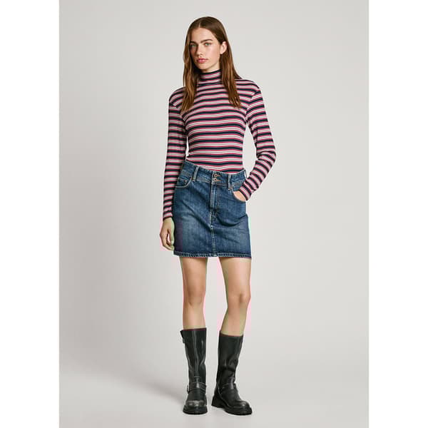 Pepe Jeans Efelina T-shirt Med Lange ærmer Rosa M Kvinde