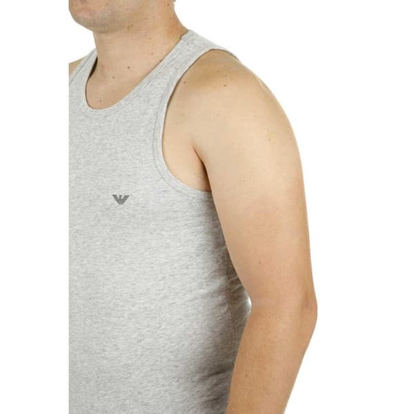 Emporio Armani 110828 Cc729 ærmeløs T-shirt Grå S Mand