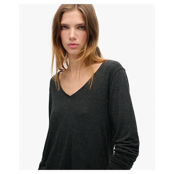 Superdry W6012097a T-shirt Med Lång ärm Svart M Kvinna