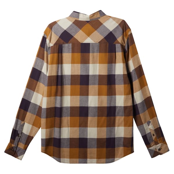Quiksilver Classic Flanss Skjorte Med Lange ærmer Brun L Mand