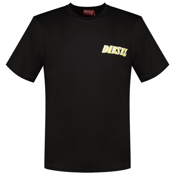 Diesel T Adjust K12 T-shirt Med Korte ærmer Sort M Mand