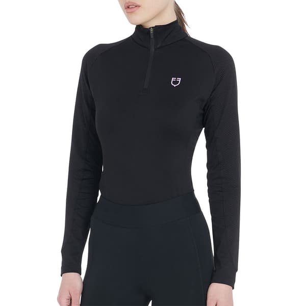 Equestro Slim Fit T-shirt Med Lange ærmer  M