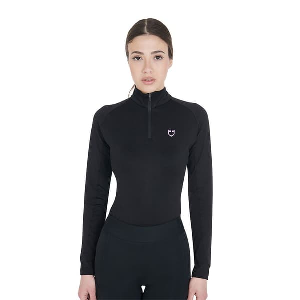 Equestro Slim Fit T-shirt Med Lange ærmer  M