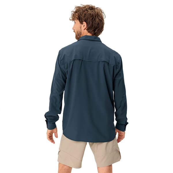 Vaude Rosemoor Ii Skjorte Med Lange ærmer Blå 3XL Mand
