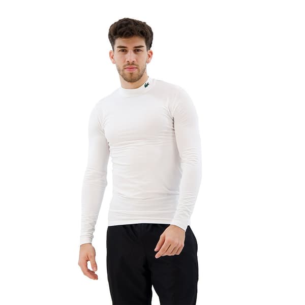 Lacoste Th2744-00 T-shirt Med Lange ærmer Hvid M Mand