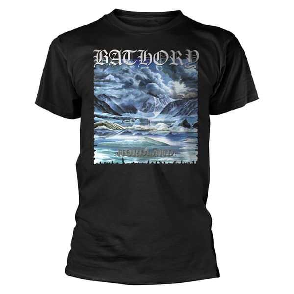 Bathory Nordland Band Logo T Shirt