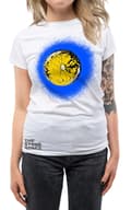 Miniatyrbild 3 av 4: The Stone Roses T Shirt Blue Lemon Oasis Manchester Womens Skinny