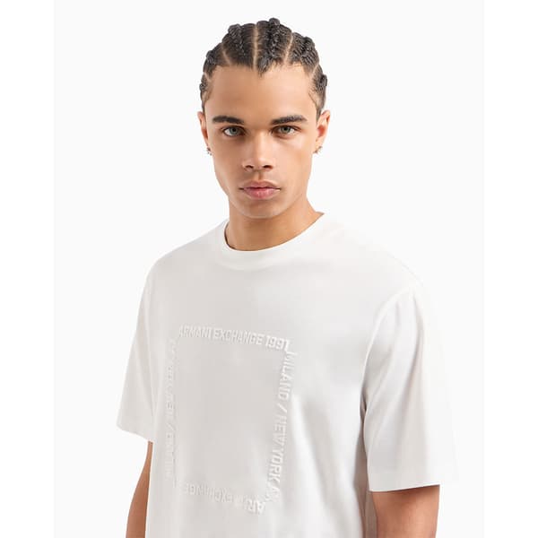 Armani Exchange 6dztln_zj9jz Lyhythihainen T-paita Valkoinen XS Mies