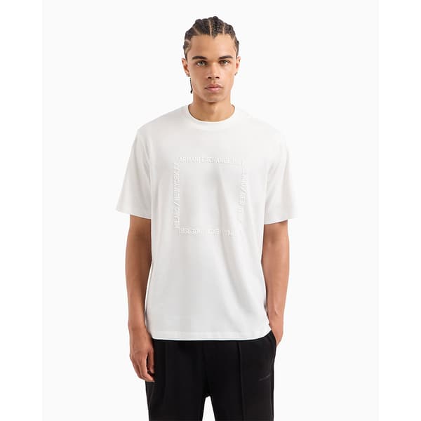 Armani Exchange 6dztln_zj9jz Lyhythihainen T-paita Valkoinen XS Mies