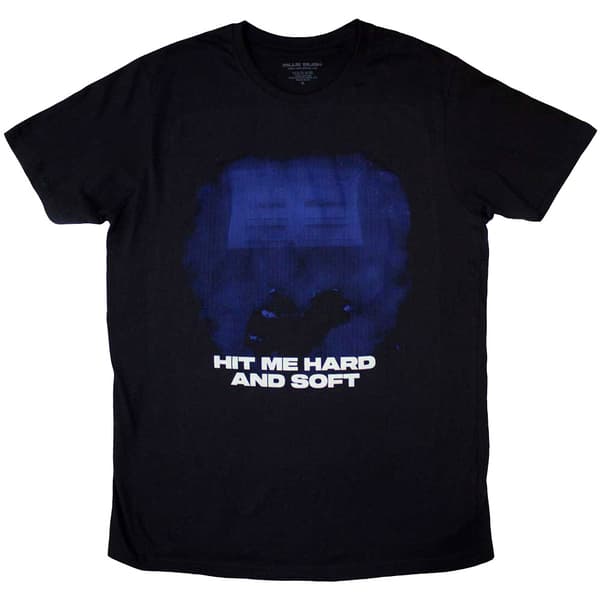 Billie Eilish Hit Me Hard And Soft Blue Lines T Shirt