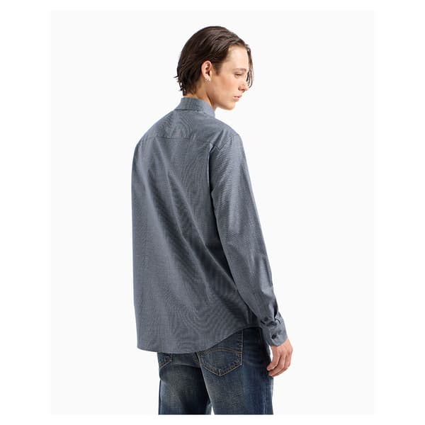Armani Exchange 6dzc30_zn5uz Skjorte Med Lange ærmer Grå M Mand