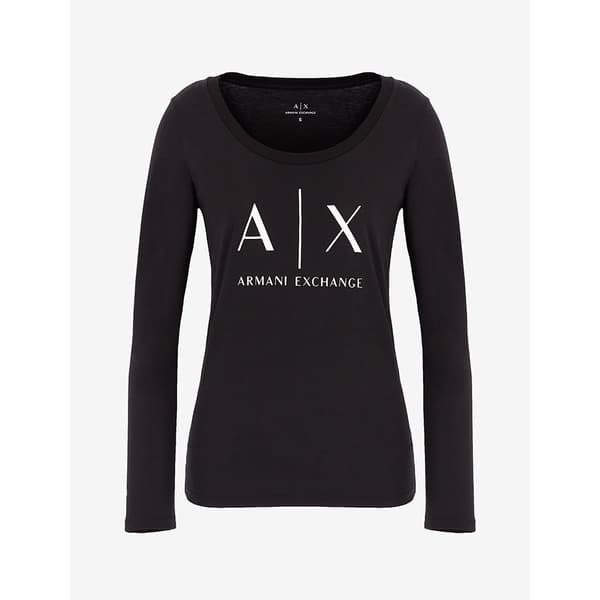 Armani Exchange 8nytdg_yj16z T-shirt Med Lång ärm Svart L Kvinna