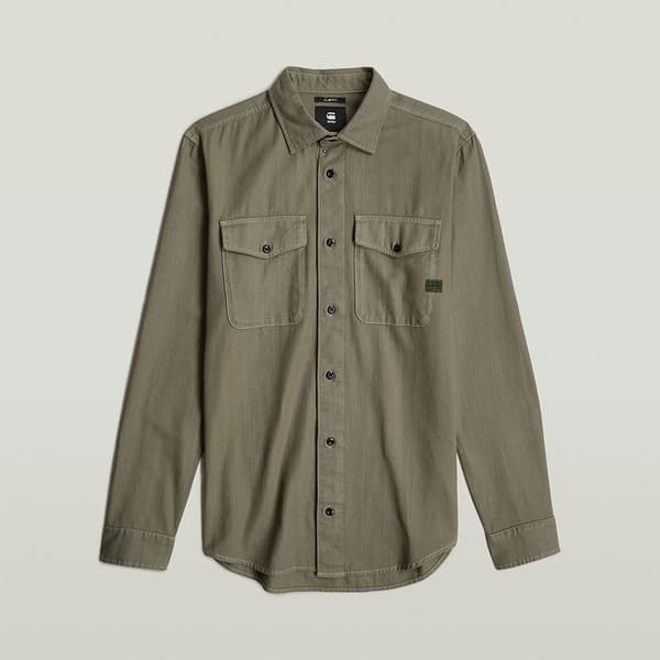 G-star Marine Skjorta Med Långa ärmar Grönt 2XL Man