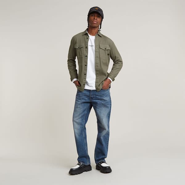 G-star Marine Skjorta Med Långa ärmar Grönt 2XL Man