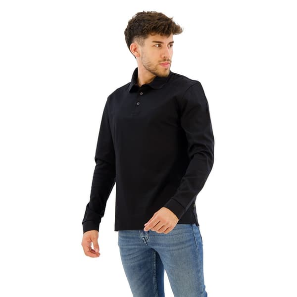 Boss Pado 30 Polo Med Lange ærmer Sort 2XL Mand