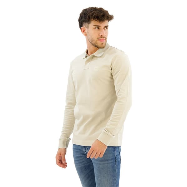 Boss Passerby 10256683 Pikétröja Med Lång ärm Beige 2XL Man