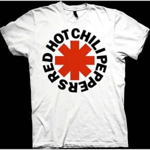 Red Hot Chili Peppers - Red Asterisk Uni Wht T-Shirt 2XL