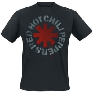 Red Hot Chili Peppers - Stencil Uni Bl T-Shirt