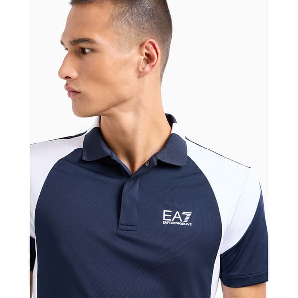 Ea7 Emporio Armani 6dpf06_pjpcz Poloskjorte Blå M Mand