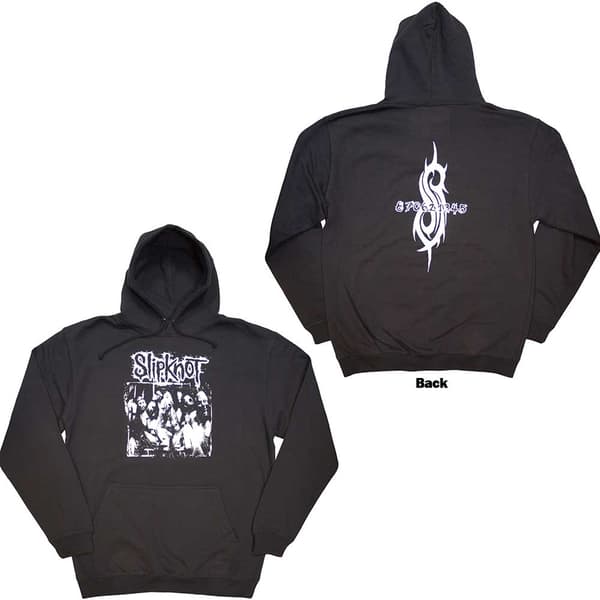 Slipknot Unisex Pullover Hoodie: Album Splatter (Back Print) (Large)