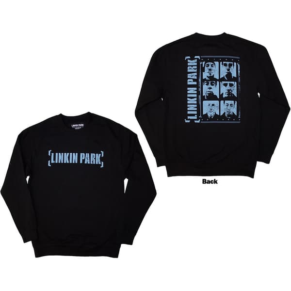 Linkin Park Unisex Sweatshirt: Meteora Portraits (Back Print) (Large)