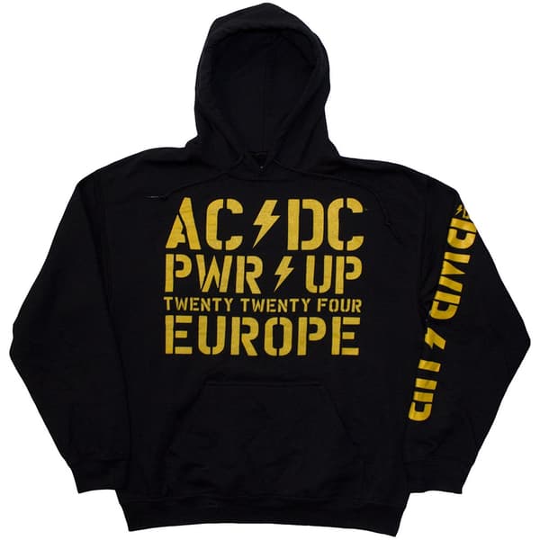 AC/DC Unisex Pullover Hoodie: PWR-UP EU Tour '24 (Ex-Tour) (XX-Large)