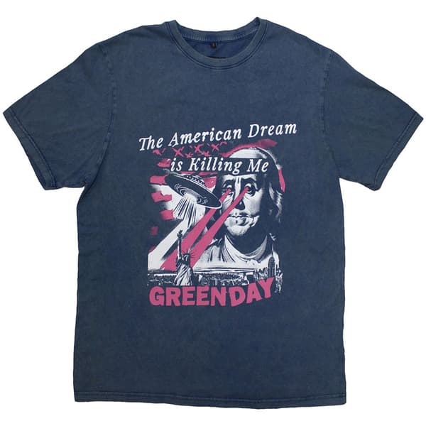 Green Day Unisex T-Shirt: American Dream (Wash Collection) (Medium)