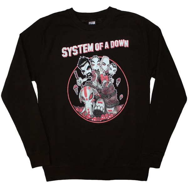 System Of A Down Unisex Sweatshirt: Mushroom People (X-Large)