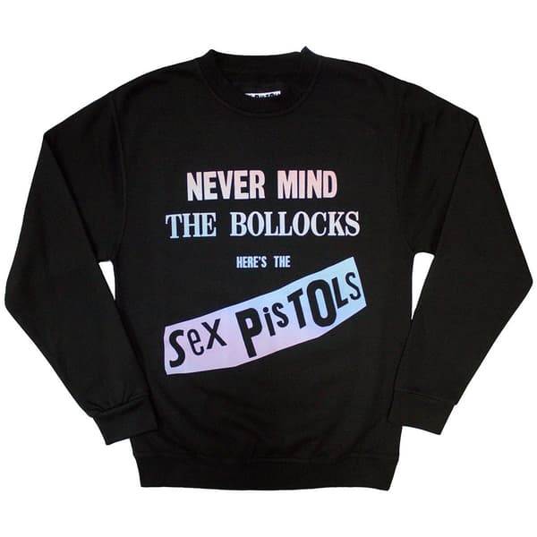 The Sex Pistols Unisex Sweatshirt: Never Mind the B... Gradient (Oversized) (Large)