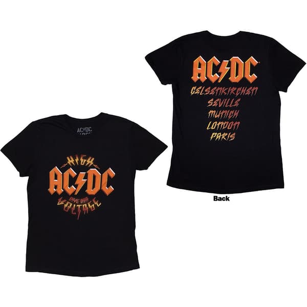 AC/DC Ladies T-Shirt: High Voltage Dive Bar (Back Print & Ex-Tour) (X-Large)