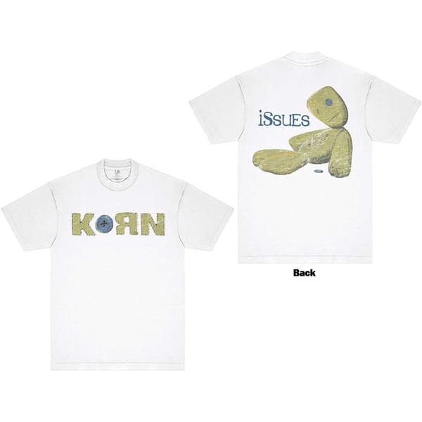 Korn Unisex T-Shirt: Doll Issues (Back Print) (Large)